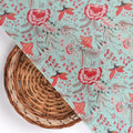 Cyan Jacobean Pure Muslin Printed Fabric Material – pm 0 ma021666 110 cyan jacobean pure muslin printed fabric material 2