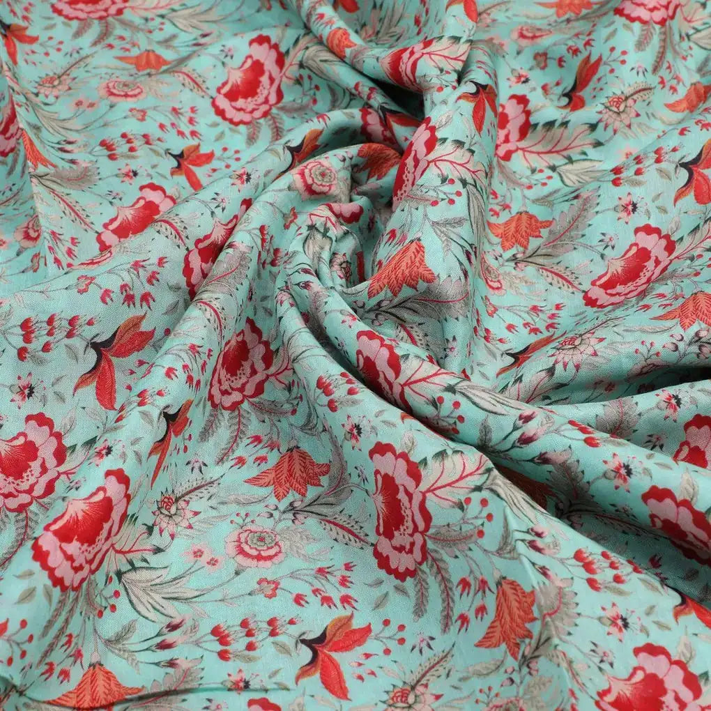 Cyan Jacobean Pure Muslin Printed Fabric Material – pm 0 ma021666 110 cyan jacobean pure muslin printed fabric material 3
