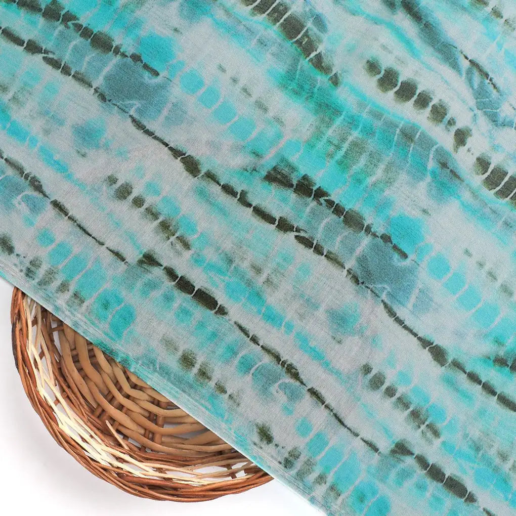 Cyan Decorative Pure Muslin Printed Fabric Material – pm 0 ma021922 110 cyan decorative pure muslin printed fabric material 2