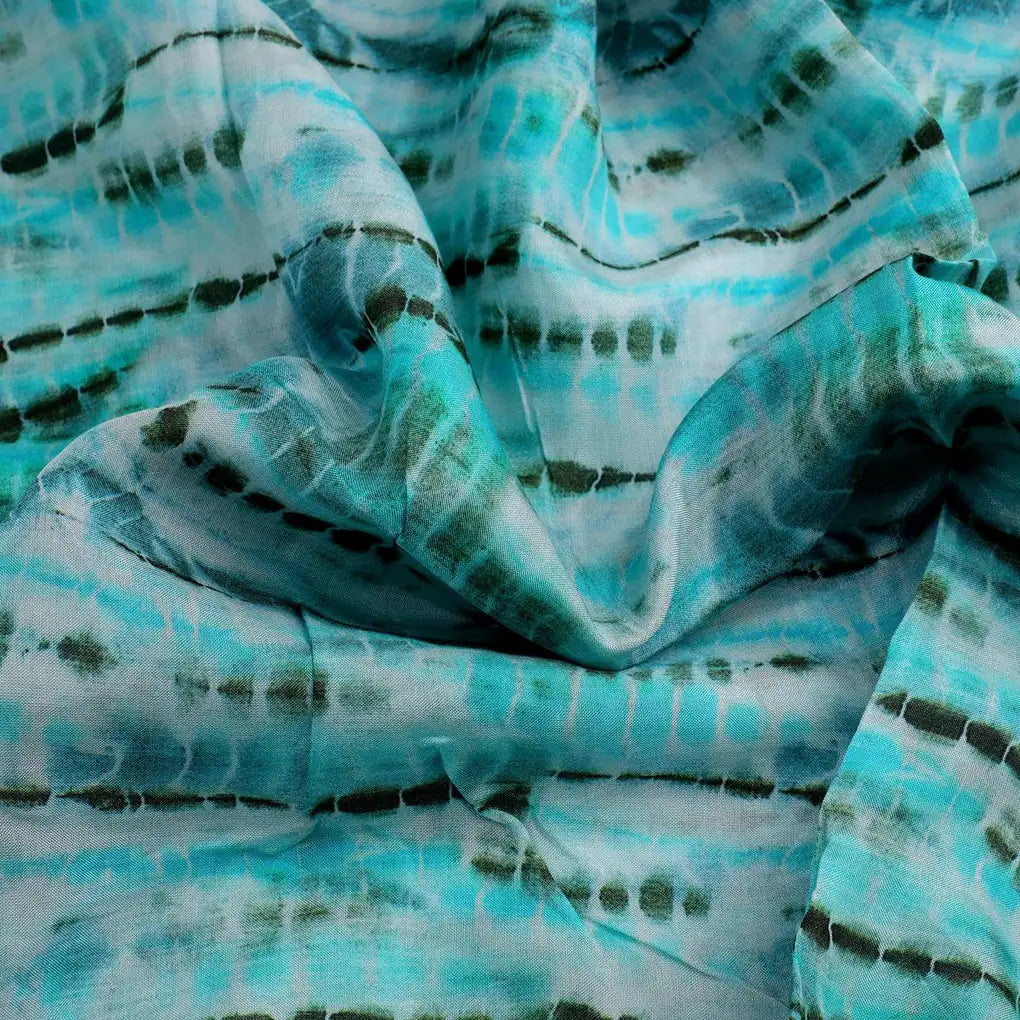 Cyan Decorative Pure Muslin Printed Fabric Material – pm 0 ma021922 110 cyan decorative pure muslin printed fabric material 3