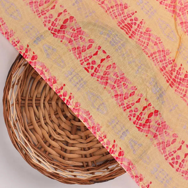 Red Strips Pure Muslin Printed Fabric Material – pm 0 ma021936 110 red strips pure muslin printed fabric material 2 - alternate view
