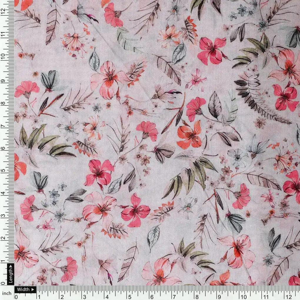 Red Floral Pure Muslin Printed Fabric Material – pm 0 ma021988 110 red floral pure muslin printed fabric material 4