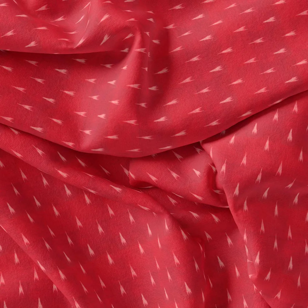 Red Polka Motif Digital Printed Fabric - Pure Muslin – pm 0 ma02270 110 red polka motif digital printed fabric pure muslin 3