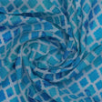 Blue Lattice Lovely Seamless Digital Printed Fabric - Pure Muslin – pm 0 ma0314p3 110 blue lattice lovely seamless digital printed fabric pure muslin 1