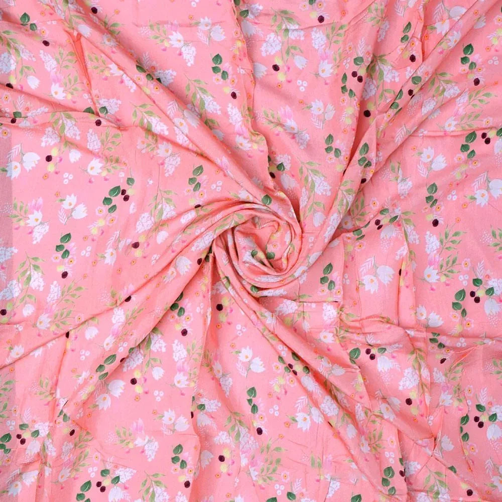 Disty Print On Peach Digital Printed Fabric - Pure Muslin – pm 0 ma04390 110 disty print on peach digital printed fabric pure muslin 1