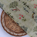 Pista Chinoiserie With Birds Digital Printed Fabric - Pure Muslin – pm 0 ma04430 151 pista chinoiserie with birds digital printed fabric pure muslin 2
