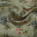 Pista Chinoiserie With Birds Digital Printed Fabric - Pure Muslin – pm 0 ma04430 151 pista chinoiserie with birds digital printed fabric pure muslin 3