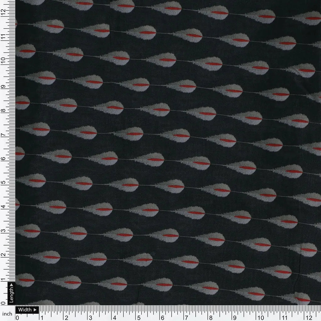 Feather Stripes Digital Printed Fabric - Pure Muslin – pm 0 ma05232 110 feather stripes digital printed fabric pure muslin 4