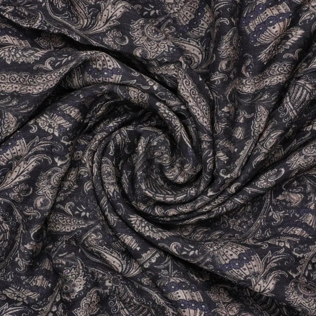 Brown Paisley Seamless Digital Printed Fabric - Pure Muslin – pm 0 ma06308 110 brown paisley seamless digital printed fabric pure muslin 1