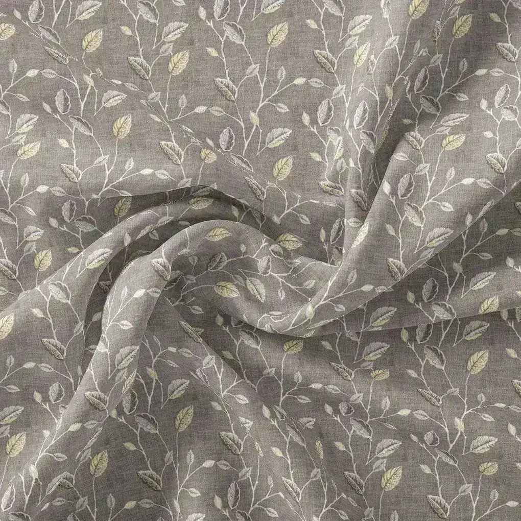 Brown Leaves With Stalk Digital Printed Fabric - Pure Muslin – pm 0 ma06380 110 brown leaves with stalk digital printed fabric pure muslin 1