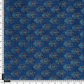 Lovely Blue Port Tree Leaves Digital Printed Fabric - Pure Muslin – pm 0 ma0669 110 lovely blue port tree leaves digital printed fabric pure muslin 4