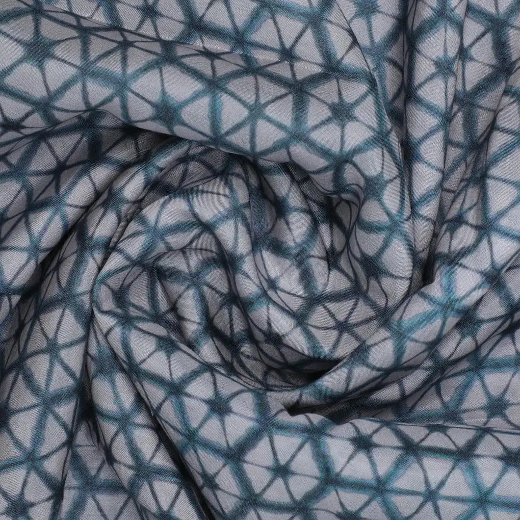 Creative Morden Abstract Hexagon Digital Printed Fabric - Pure Muslin – pm 0 ma0932 110 creative morden abstract hexagon digital printed fabric pure muslin 1