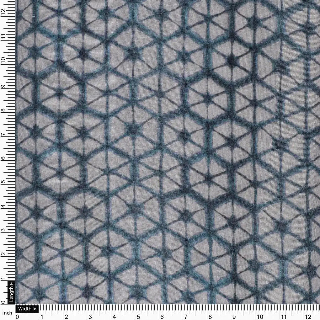 Creative Morden Abstract Hexagon Digital Printed Fabric - Pure Muslin – pm 0 ma0932 110 creative morden abstract hexagon digital printed fabric pure muslin 4