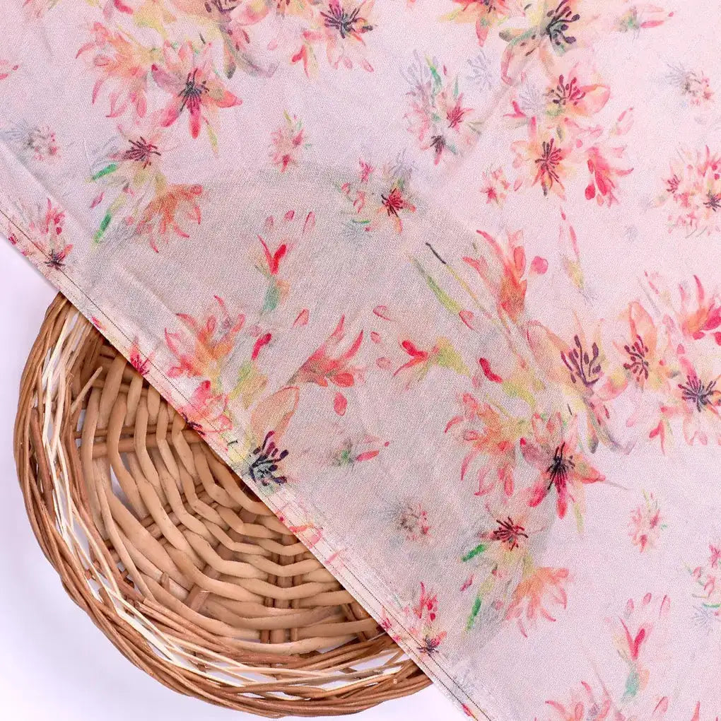 Brown Floral Pure Muslin Printed Fabric Material – pm 0 ma15604 110 brown floral pure muslin printed fabric material 2