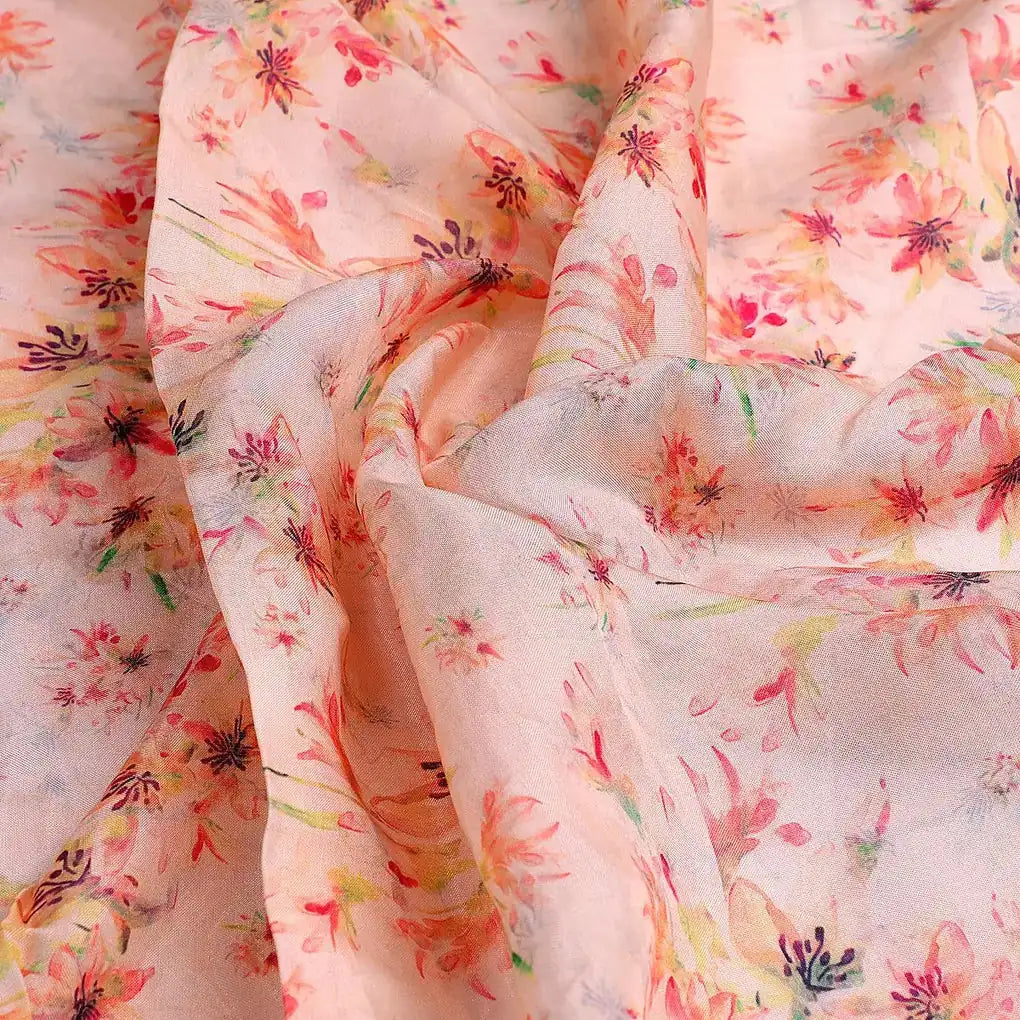 Brown Floral Pure Muslin Printed Fabric Material – pm 0 ma15604 110 brown floral pure muslin printed fabric material 3