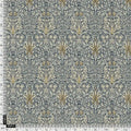 Damask Patterns On Yukon Gold Digital Printed Fabric - Pure Muslin – pm 0 ta 05997p2 151 damask patterns on yukon gold digital printed fabric pure muslin 4