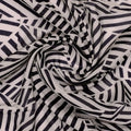 Attractive Black Strips With Bone Colour Digital Printed Fabric - Pure Muslin – pm 0 ta0078 110 attractive black strips with bone colour digital printed fabric pure muslin 1