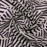 Attractive Black Strips With Bone Colour Digital Printed Fabric - Pure Muslin – pm 0 ta0078 110 attractive black strips with bone colour digital printed fabric pure muslin 1