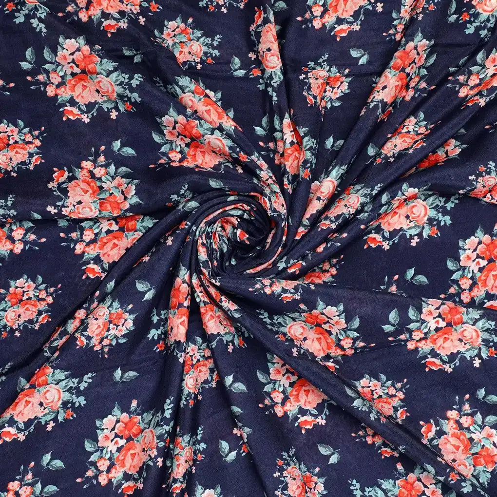 Blue Flower Printed Pure Muslin Fabric – pm 0 ta010040 110 blue flower printed pure muslin fabric 1