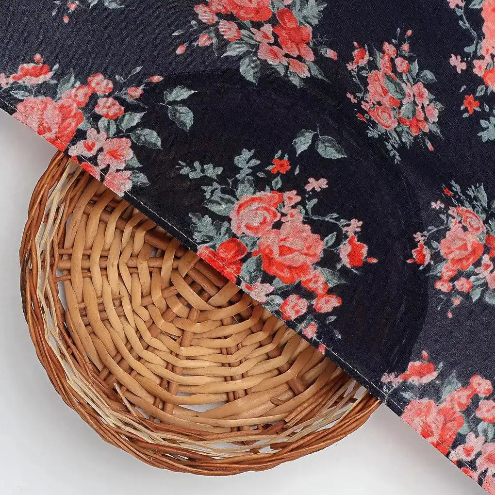 Blue Flower Printed Pure Muslin Fabric – pm 0 ta010040 110 blue flower printed pure muslin fabric 2