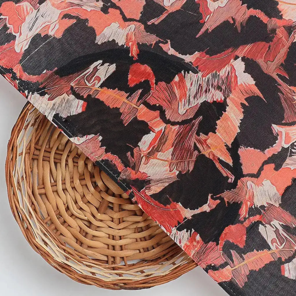 Black Watercolor Printed Pure Muslin Fabric – pm 0 ta011083p1 110 black watercolor printed pure muslin fabric 2