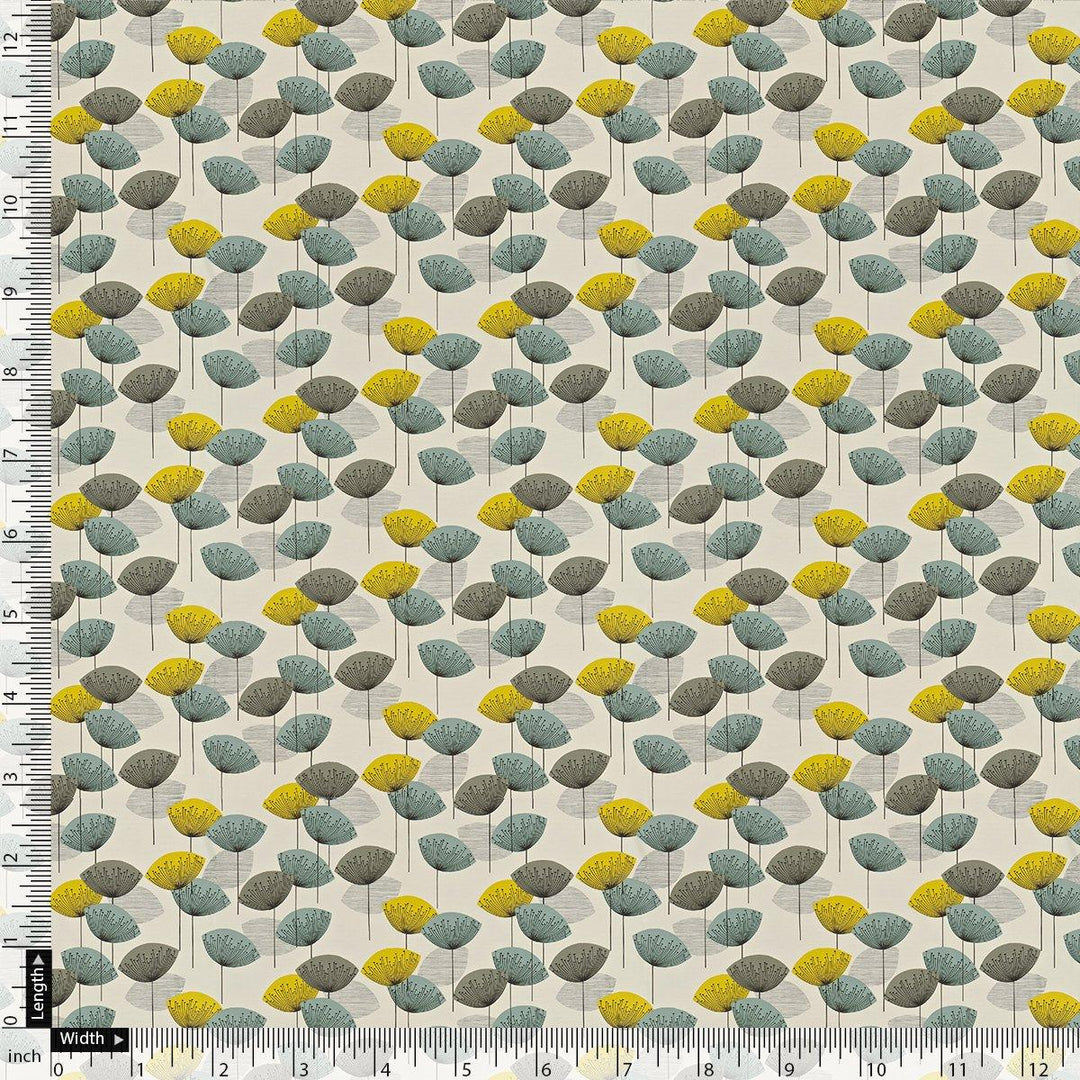 Tiny Beautiful Galliano Colour Flower Digital Printed Fabric - Pure Muslin - FAB VOGUE Studio®