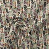 Funky Jungle Flower Vintage Digital Printed Fabric - Pure Muslin – pm 0 ta0137 151 funky jungle flower vintage digital printed fabric pure muslin 1