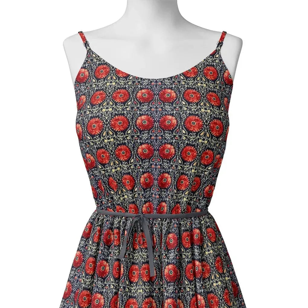 Cool Red Shiny Flower With Valley Digital Printed Fabric - Pure Muslin – pm 0 ta0139 151 cool red shiny flower with valley digital printed fabric pure muslin 2