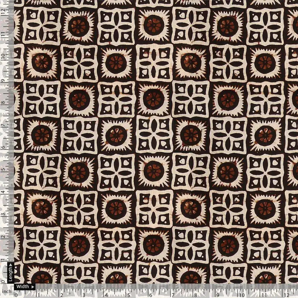 Western Sunflower With Brown Colour Digital Printed Fabric - Pure Muslin – pm 0 ta0143 151 western sunflower with brown colour digital printed fabric pure muslin 4