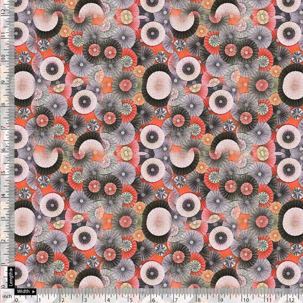 Glam Polished Multicolour Rounded Digital Printed Fabric - Pure Muslin – pm 0 ta0156 151 glam polished multicolour rounded digital printed fabric pure muslin 4