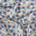 Morden Lily Floral Flower Digital Printed Fabric - Pure Muslin – pm 0 ta0265 151 morden lily floral flower digital printed fabric pure muslin 3