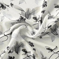 Black Floating Flowers Digital Printed Fabric - Pure Muslin – pm 0 ta06256 110 black floating flowers digital printed fabric pure muslin 1