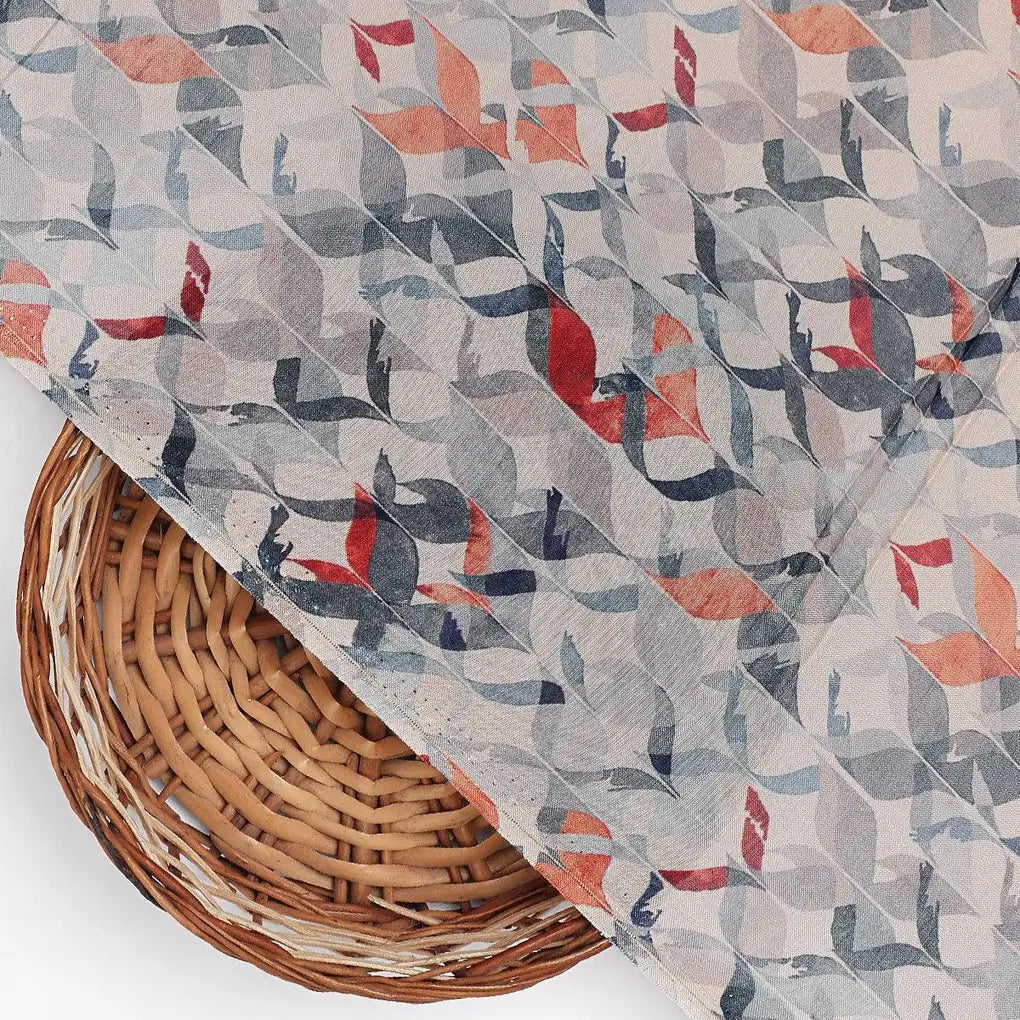 Gray Abstract Printed Pure Muslin Fabric – pm 0 ta0706 110 gray abstract printed pure muslin fabric 2