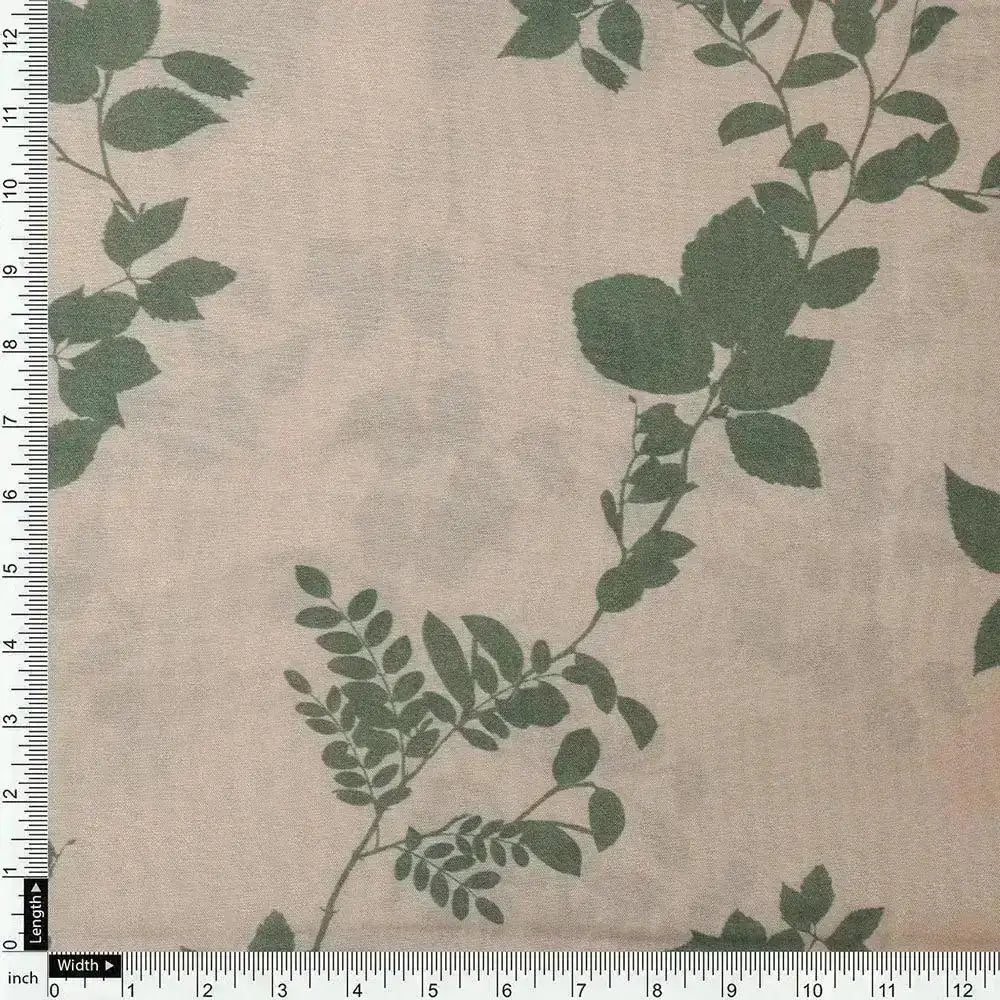 Olive Stalk And Leaves Digital Printed Fabric - Pure Muslin – pm 0 ta07593 110 olive stalk and leaves digital printed fabric pure muslin 4