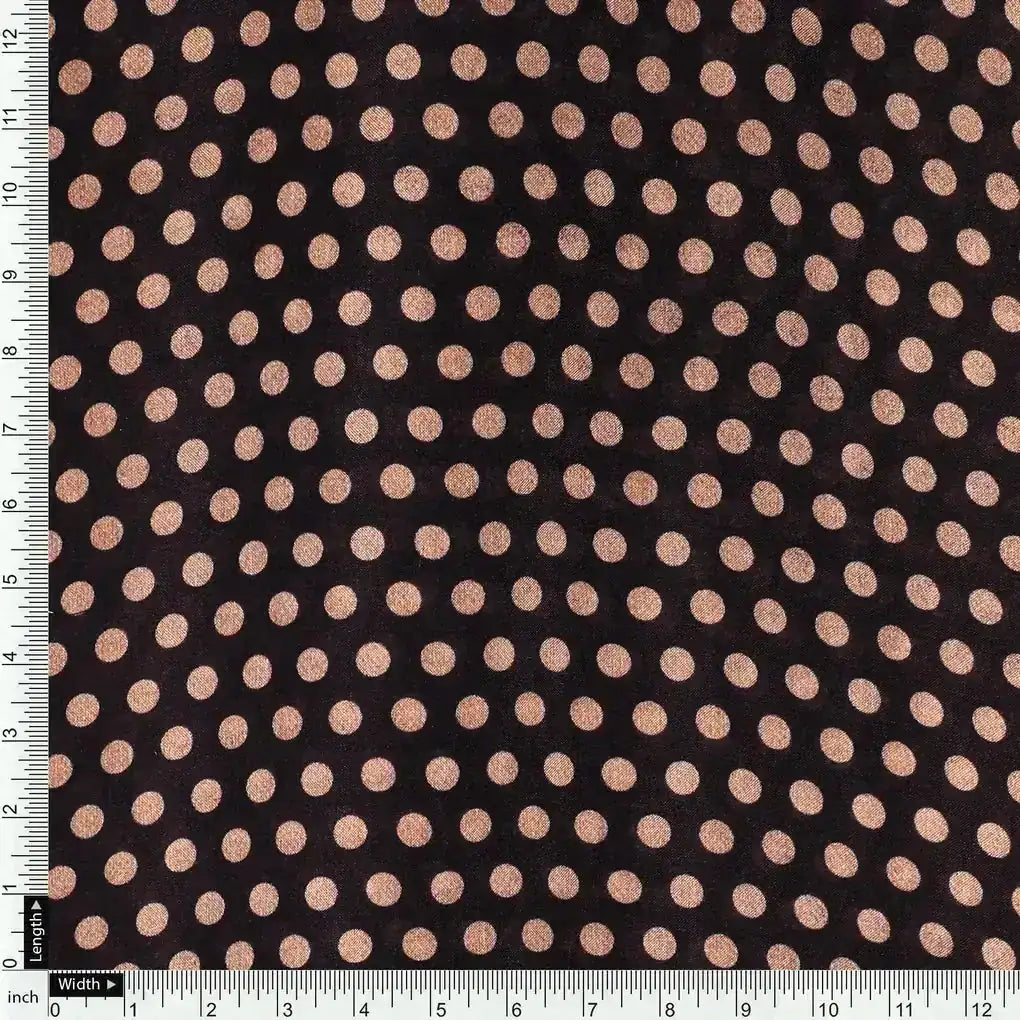 Brown Polka Dot Digital Printed Fabric - Pure Muslin – pm 0 ta07635 110 brown polka dot digital printed fabric pure muslin 4
