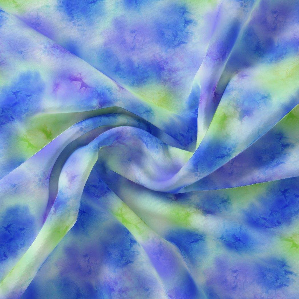 Classic Spotted Blue & Green Digital Printed Fabric - Pure Muslin – pm 0 ta08260p2 110 classic spotted blue and green digital printed fabric pure muslin 1