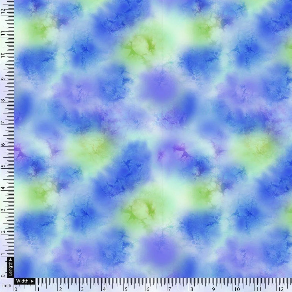 Classic Spotted Blue & Green Digital Printed Fabric - Pure Muslin – pm 0 ta08260p2 110 classic spotted blue and green digital printed fabric pure muslin 4