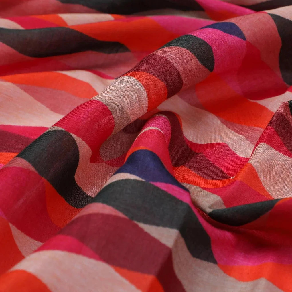 Multicolour Scales Repeat Digital Printed Fabric - Pure Muslin – pm 0 ta08262p 110 multicolour scales repeat digital printed fabric pure muslin 3