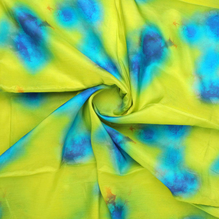 Watercolour Southern Platyfish Colour Digital Printed Fabric - Pure Muslin - FAB VOGUE Studio®