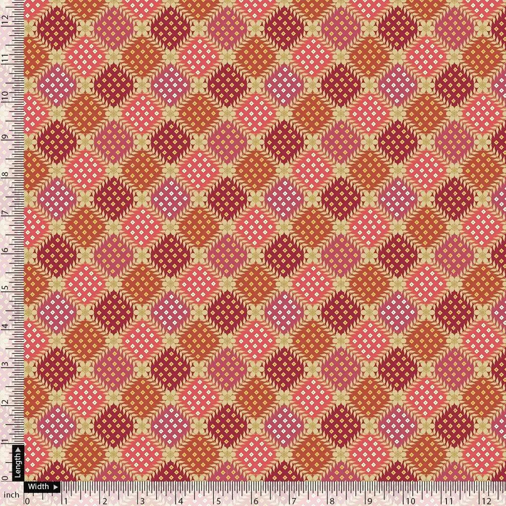 Multicolour With Flower Honeycomb Digital Printed Fabric - Pure Muslin – pm 0 ta08278p4 110 multicolour with flower honeycomb digital printed fabric pure muslin 4
