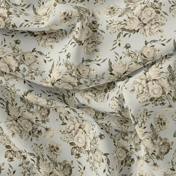 Floral Bright Golden Floral Digital Printed Fabric - Pure Muslin – pm 0 ta08305 110 floral bright golden floral digital printed fabric pure muslin 1