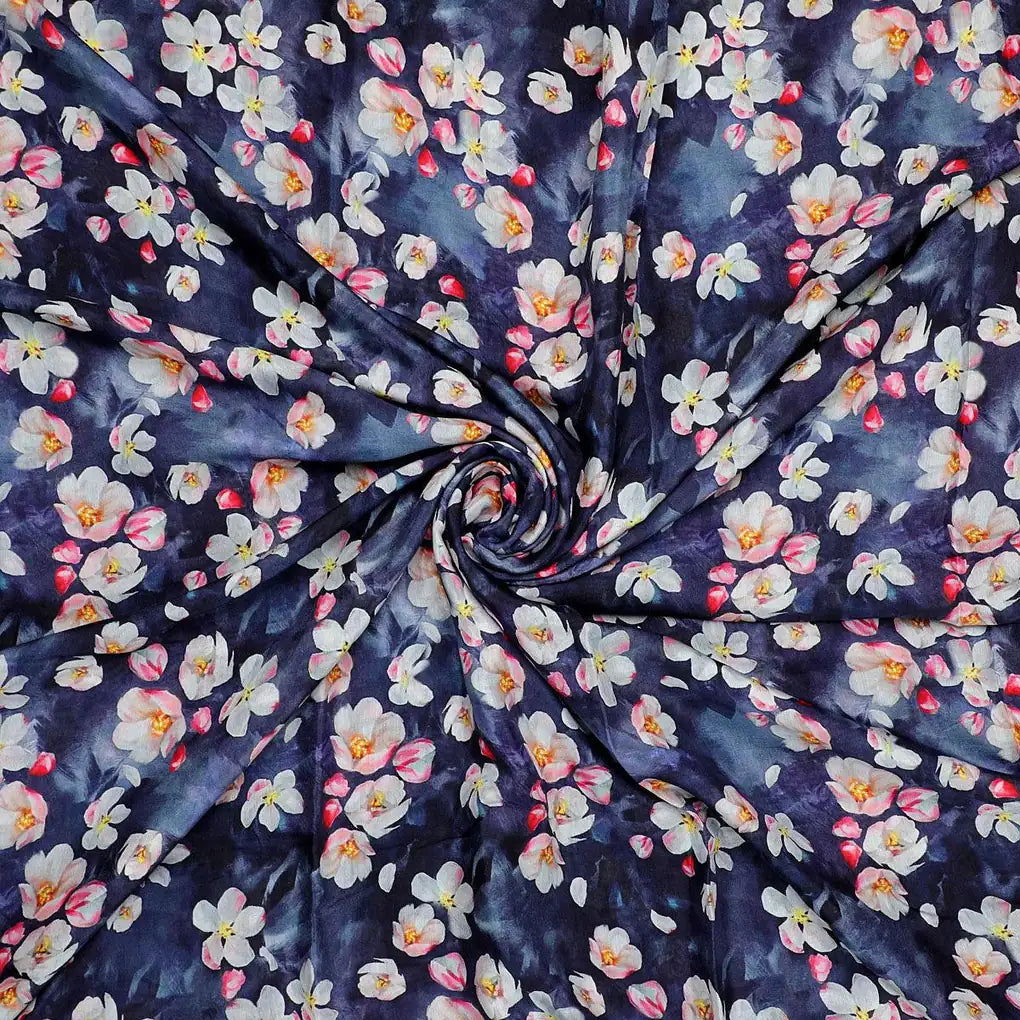 Blue Floral Printed Pure Muslin Fabric – pm 0 ta08308 110 blue floral printed pure muslin fabric 1