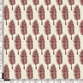 Red Pedate Leafs Digital Printed Fabric - Pure Muslin – pm 0 ta08441 110 red pedate leafs digital printed fabric pure muslin 4