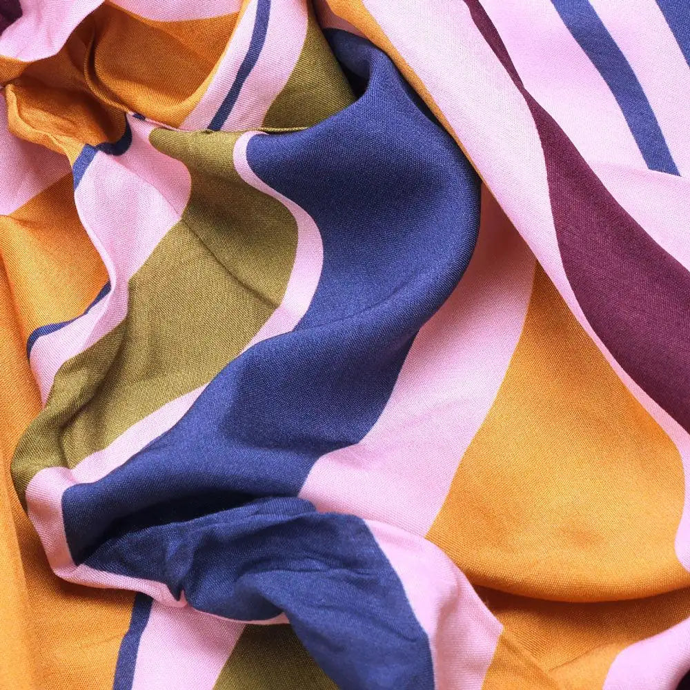 Beautiful Waving Colourful Digital Printed Fabric - Pure Muslin – pm 0 ta08485p2 110 beautiful waving colourful digital printed fabric pure muslin 3