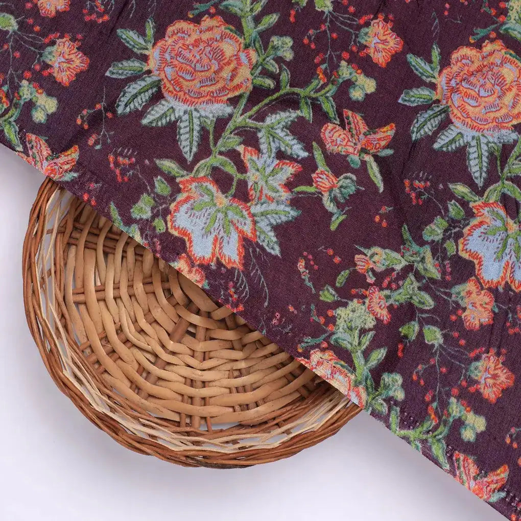 Lovely Roses Embroidery Brunch Digital Printed Fabric - Pure Muslin – pm 0 ta08806 110 lovely roses embroidery brunch digital printed fabric pure muslin 2