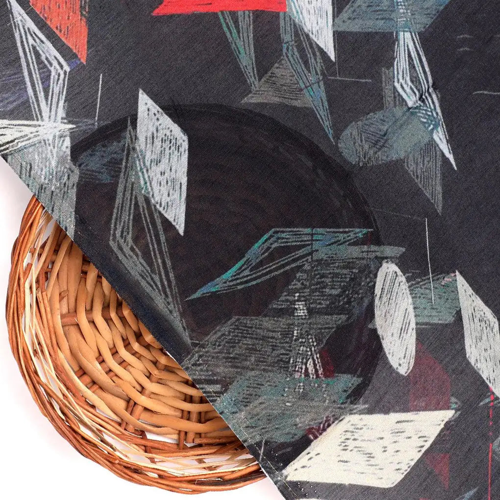 Black Geometric Printed Pure Muslin Fabric – pm 0 ta09450 110 black geometric printed pure muslin fabric 2