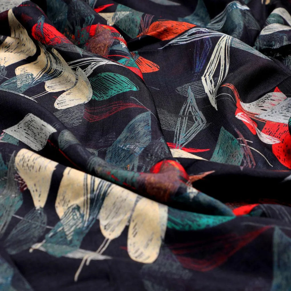 Black Geometric Printed Pure Muslin Fabric – pm 0 ta09450 110 black geometric printed pure muslin fabric 3