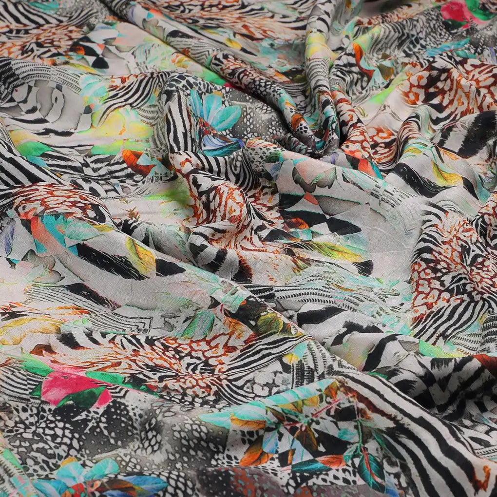 Blue Paper Art Printed Pure Muslin Fabric – pm 0 ta09497 110 blue paper art printed pure muslin fabric 3