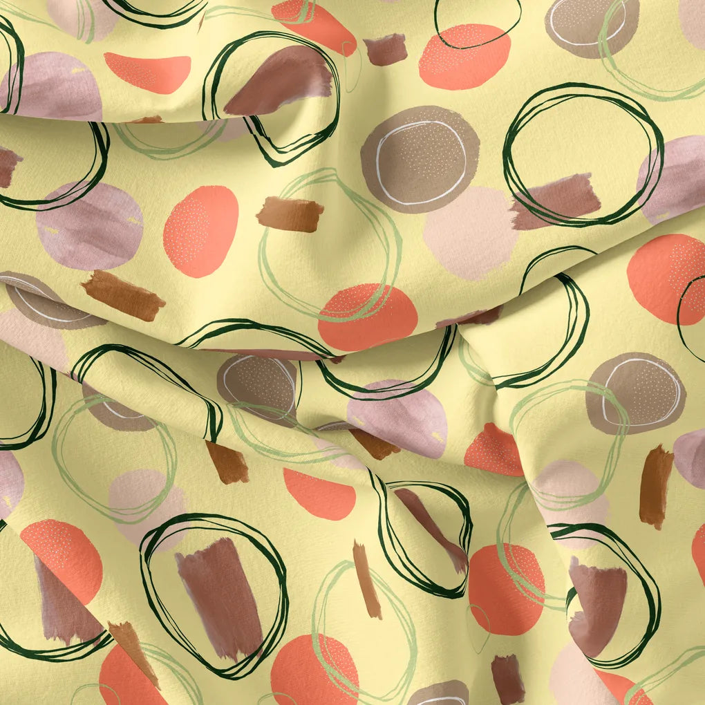 Decorative Abstract Circle Spotted Art Digital Printed Fabric - Pure Muslin – pm 0 ta09498d 110 decorative abstract circle spotted art digital printed fabric pure muslin 4