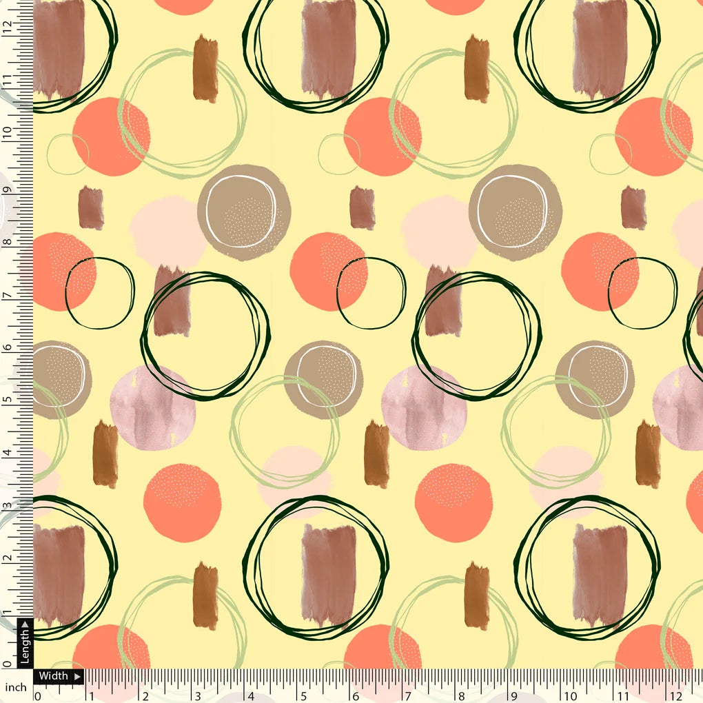 Decorative Abstract Circle Spotted Art Digital Printed Fabric - Pure Muslin – pm 0 ta09498d 110 decorative abstract circle spotted art digital printed fabric pure muslin 5